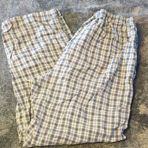 Guide Gear Light Blue & Cream Plaid Men's Lounge Pants